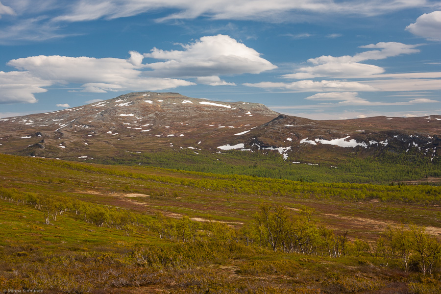 Blåstöten with the only part of the sky that wasn't bland with thin cloud