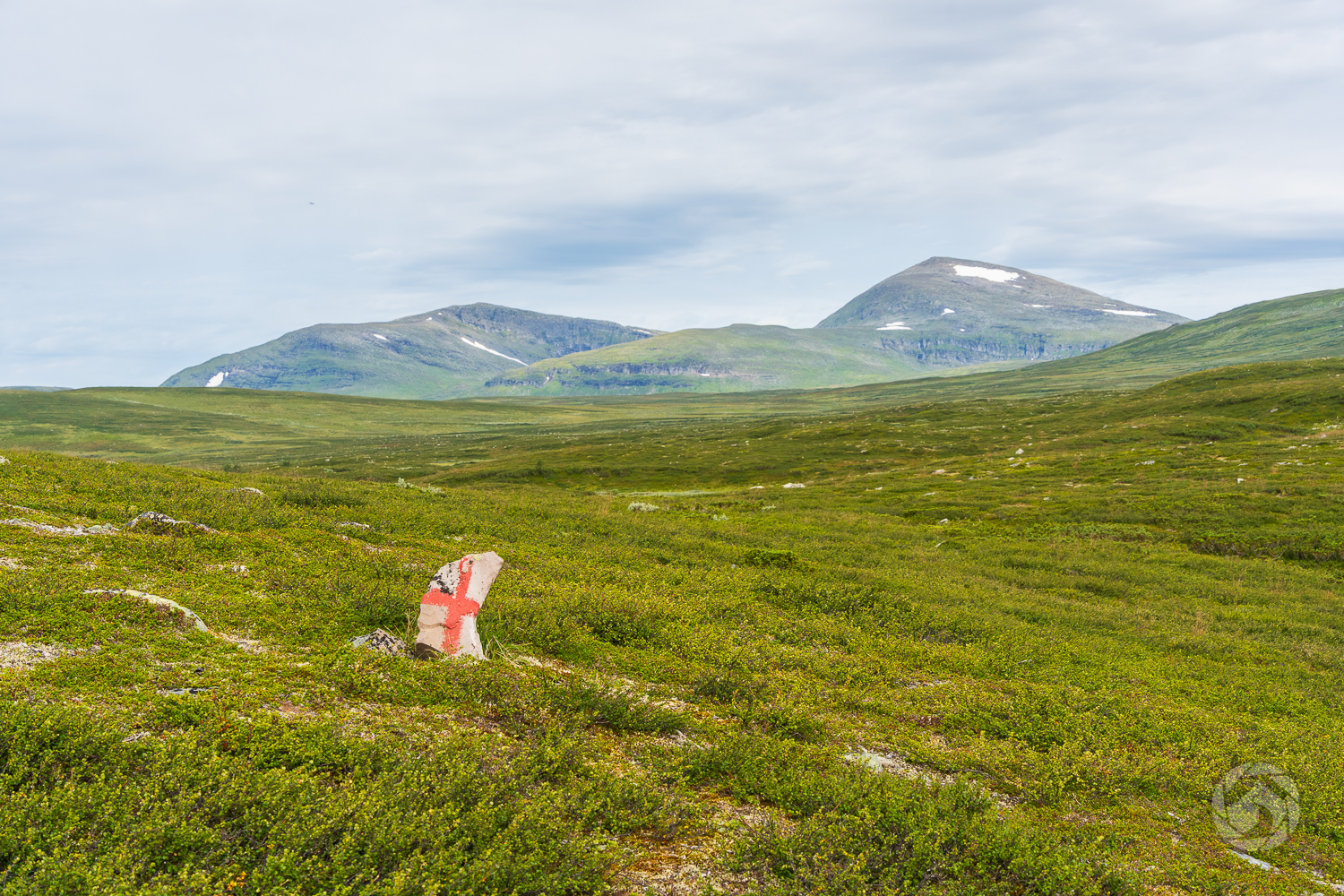 Romboleden stenröse på kalfjället